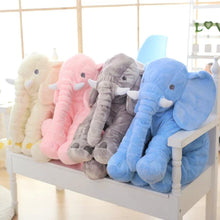 Cargar imagen en el visor de la galería, Elefantes de peluche para bebés y niños. Sirven de almohada y juguete.